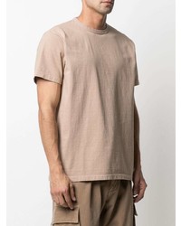 hellbeige T-Shirt mit einem Rundhalsausschnitt von Fortela