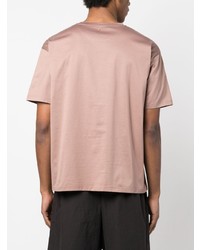 hellbeige T-Shirt mit einem Rundhalsausschnitt von Valentino