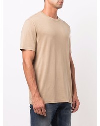 hellbeige T-Shirt mit einem Rundhalsausschnitt von Officine Generale