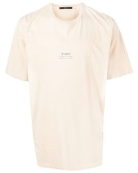 hellbeige T-Shirt mit einem Rundhalsausschnitt von Stampd