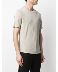 hellbeige T-Shirt mit einem Rundhalsausschnitt von Transit