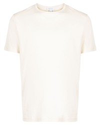 hellbeige T-Shirt mit einem Rundhalsausschnitt von Sunspel