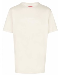 hellbeige T-Shirt mit einem Rundhalsausschnitt von Supreme