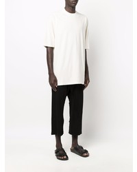 hellbeige T-Shirt mit einem Rundhalsausschnitt von Rick Owens DRKSHDW