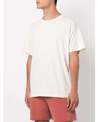 hellbeige T-Shirt mit einem Rundhalsausschnitt von John Elliott