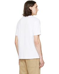 hellbeige T-Shirt mit einem Rundhalsausschnitt von Palm Angels