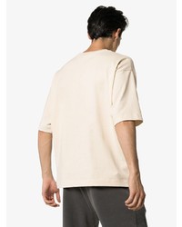 hellbeige T-Shirt mit einem Rundhalsausschnitt von Champion