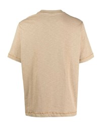 hellbeige T-Shirt mit einem Rundhalsausschnitt von PS Paul Smith