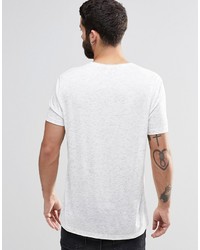 hellbeige T-Shirt mit einem V-Ausschnitt von Asos