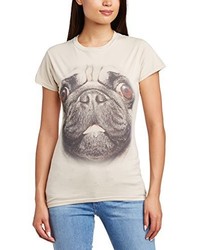 hellbeige T-shirt von Printed Wardrobe