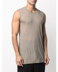 hellbeige Trägershirt von Rick Owens