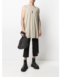 hellbeige Trägershirt von Rick Owens DRKSHDW