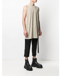 hellbeige Trägershirt von Rick Owens DRKSHDW