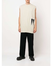 hellbeige Trägershirt von Rick Owens DRKSHDW