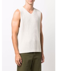 hellbeige Trägershirt von Homme Plissé Issey Miyake