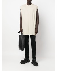 hellbeige Trägershirt von Rick Owens DRKSHDW