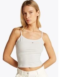 hellbeige Trägershirt von Tommy Jeans