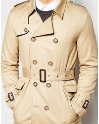 hellbeige Trenchcoat von Asos