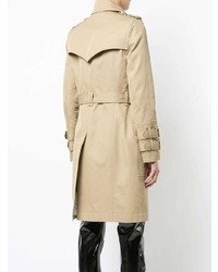 hellbeige Trenchcoat von Balmain