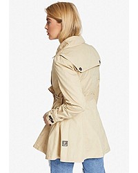 hellbeige Trenchcoat von khujo