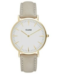 hellbeige Uhr von Cluse