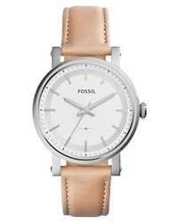 hellbeige Uhr von Fossil