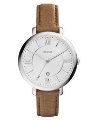 hellbeige Uhr von Fossil