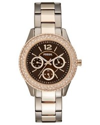 hellbeige Uhr von Fossil