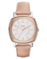 hellbeige Uhr von Fossil