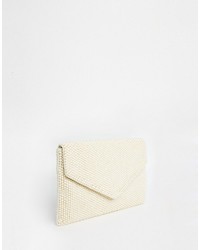 hellbeige Perlen Clutch von Dune