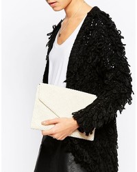 hellbeige Perlen Clutch von Dune