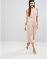 hellbeige verzierter Jumpsuit