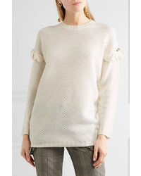 hellbeige verzierter Pullover von Mother of Pearl