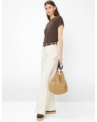 hellbeige weite Hose von Brax