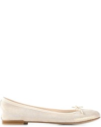 hellbeige Wildleder Ballerinas von Repetto