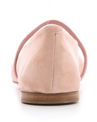 hellbeige Wildleder Ballerinas von Nina Ricci