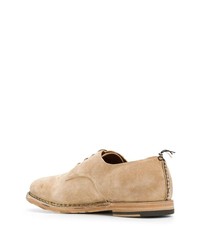 hellbeige Wildleder Derby Schuhe von Silvano Sassetti