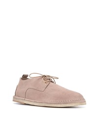 hellbeige Wildleder Derby Schuhe von Marsèll