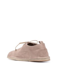 hellbeige Wildleder Derby Schuhe von Marsèll