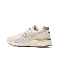 hellbeige Wildleder niedrige Sneakers von New Balance