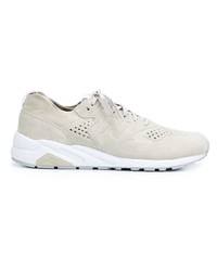 hellbeige Wildleder niedrige Sneakers von New Balance