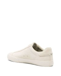 hellbeige Wildleder niedrige Sneakers von BOSS