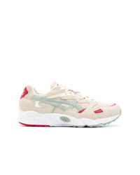 hellbeige Wildleder niedrige Sneakers von Asics