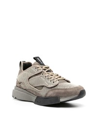 hellbeige Wildleder niedrige Sneakers von Oamc