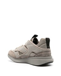 hellbeige Wildleder niedrige Sneakers von Oamc