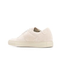 hellbeige Wildleder niedrige Sneakers von Common Projects