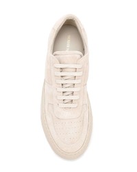 hellbeige Wildleder niedrige Sneakers von Common Projects