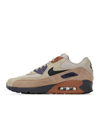 hellbeige Wildleder niedrige Sneakers von Nike