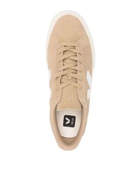 hellbeige Wildleder niedrige Sneakers von Veja