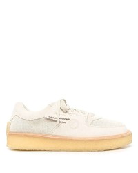 hellbeige Wildleder niedrige Sneakers von Clarks Originals